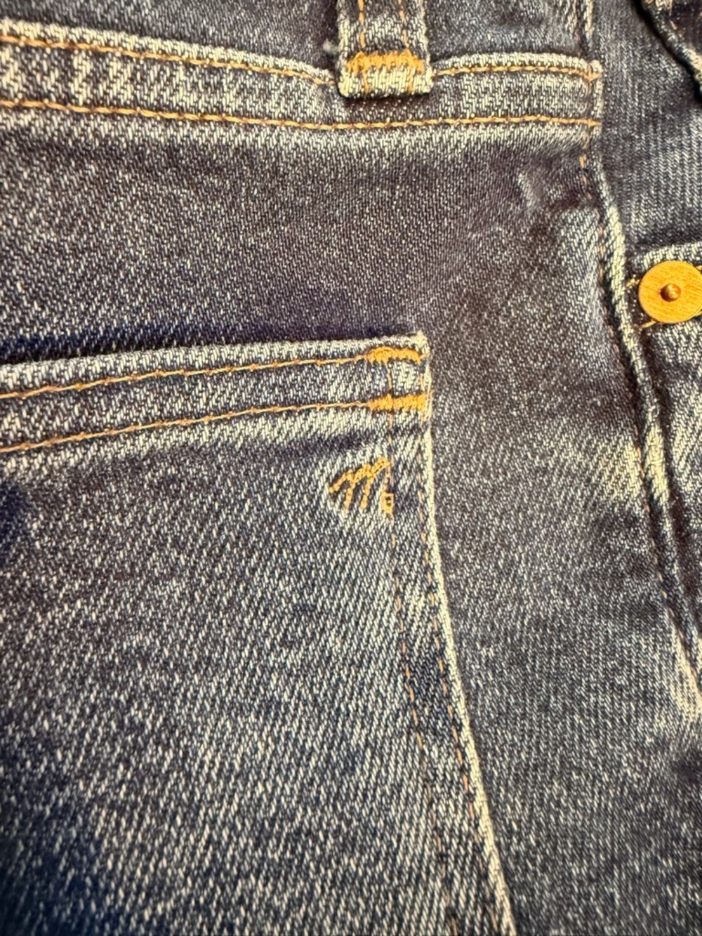 Madewell Slim Demi-Boot Jeans Size 25 Dark Wash High Rise Crop - Picture 8 of 12